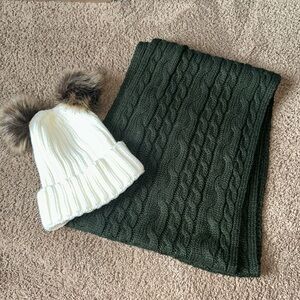 Infinity scarf and hat winter set GUC